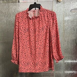 Pink Polka Dot Blouse